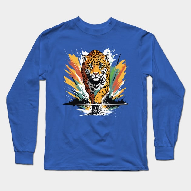 Panther Spirit Animal Totem Long Sleeve T-Shirt by PrintSoulDesigns